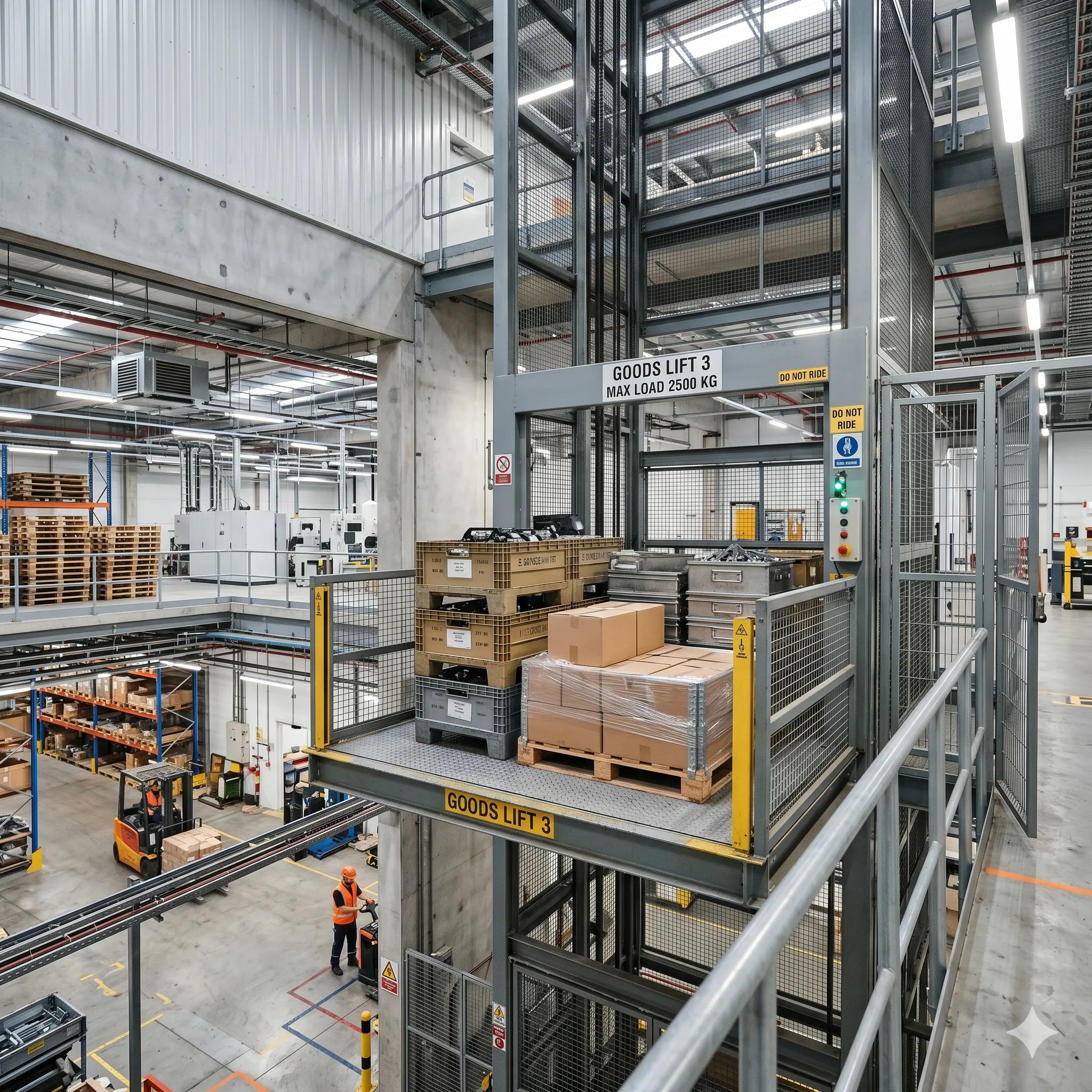 Goods Lift for Industrial Use